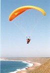 Flying at Cape Couvier (Picture by Bernhard A. Karlen) Site photo