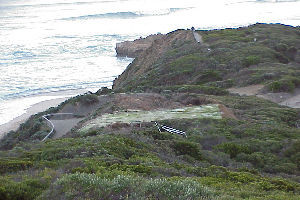 View of takeoff from lookout Site photo